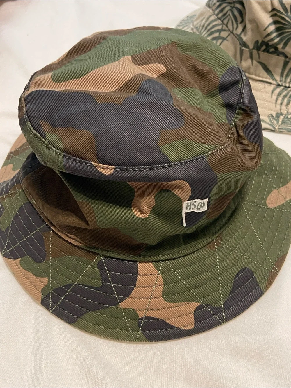 Kids Herschel Camo and Palm Bucket Hat lot- Camouflage